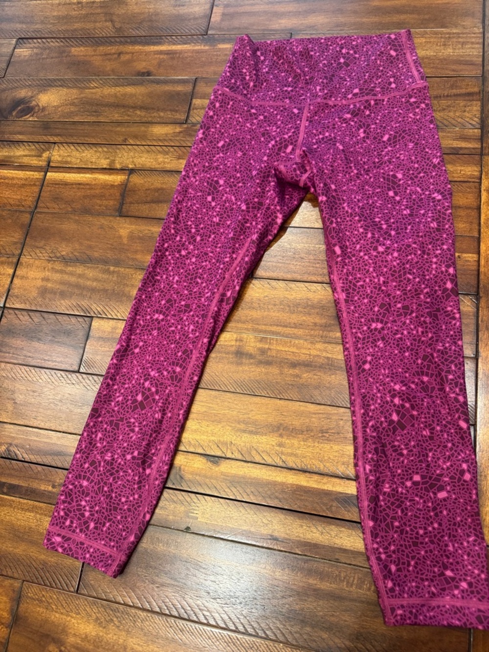lululemon athletica Pink Patterned High-Rise Leggings